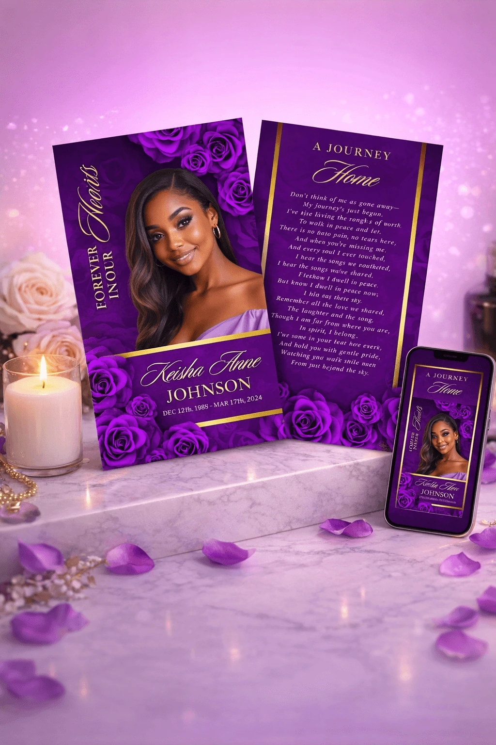 Bi-fold Funeral Programs 4