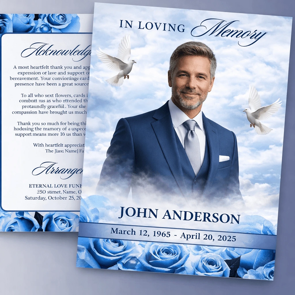 Bi-fold Funeral Programs 7